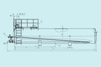 Чертеж Резервуар горизонтальный РГС-75 м3